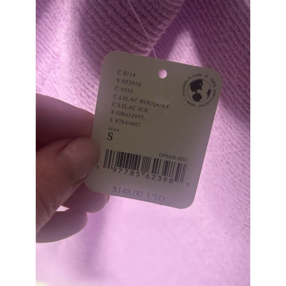 Free People Ottoman Slouchy Tunic Knit Sweater Women's Small Glowing Grape NWT! - Picture 7 of 10